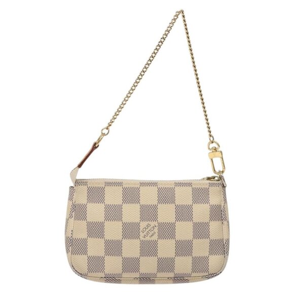 LOUIS VUITTON Damier Azur Mini Pochette Accessoires Pouch Auth - Picture 3 of 16